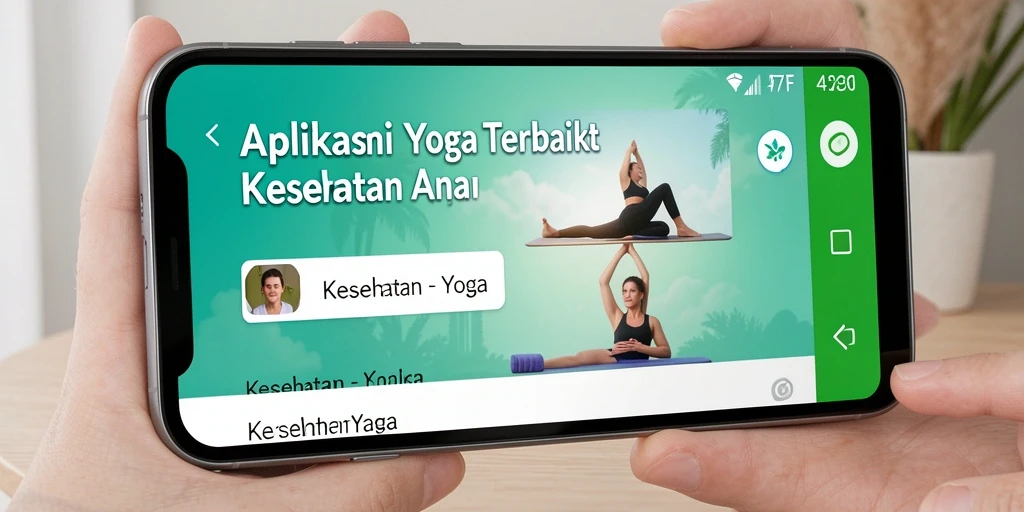 Tampilan antarmuka 47F yang sederhana dan intuitif untuk latihan Yoga.