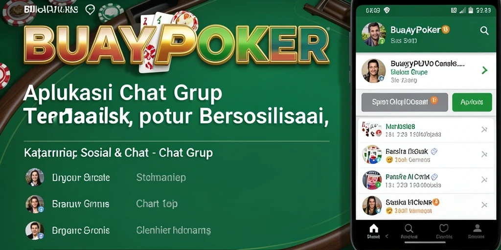 Antarmuka BUAYAPOKER yang intuitif untuk Chat Grup.