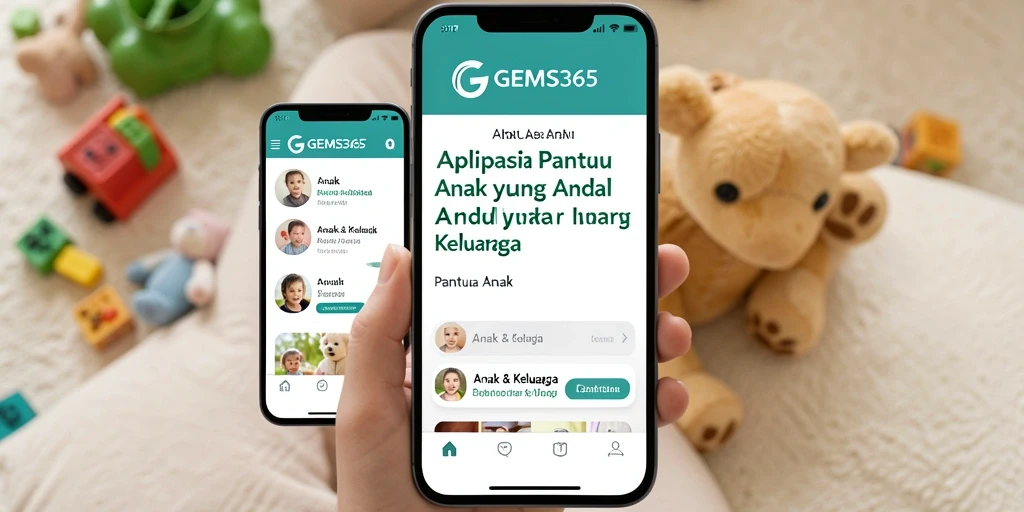 Tampilan antarmuka GEMS365 yang menarik dan ramah pengguna.