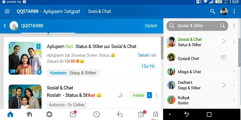 Tampilan antarmuka QQSTAR88 yang user-friendly dan menarik.