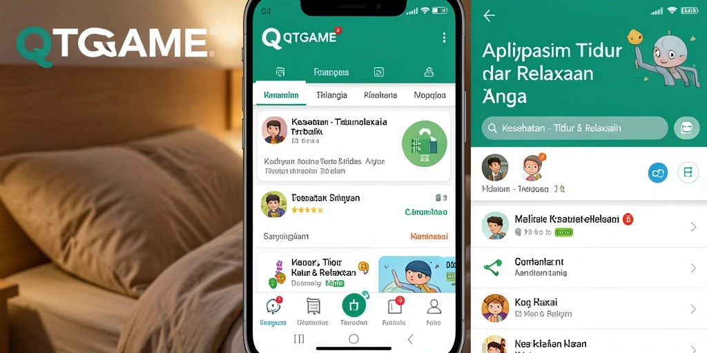 Antarmuka QTGAME yang menenangkan dan mudah digunakan untuk relaksasi.