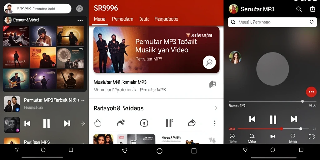 Antarmuka SR996 yang memudahkan pemutaran MP3.